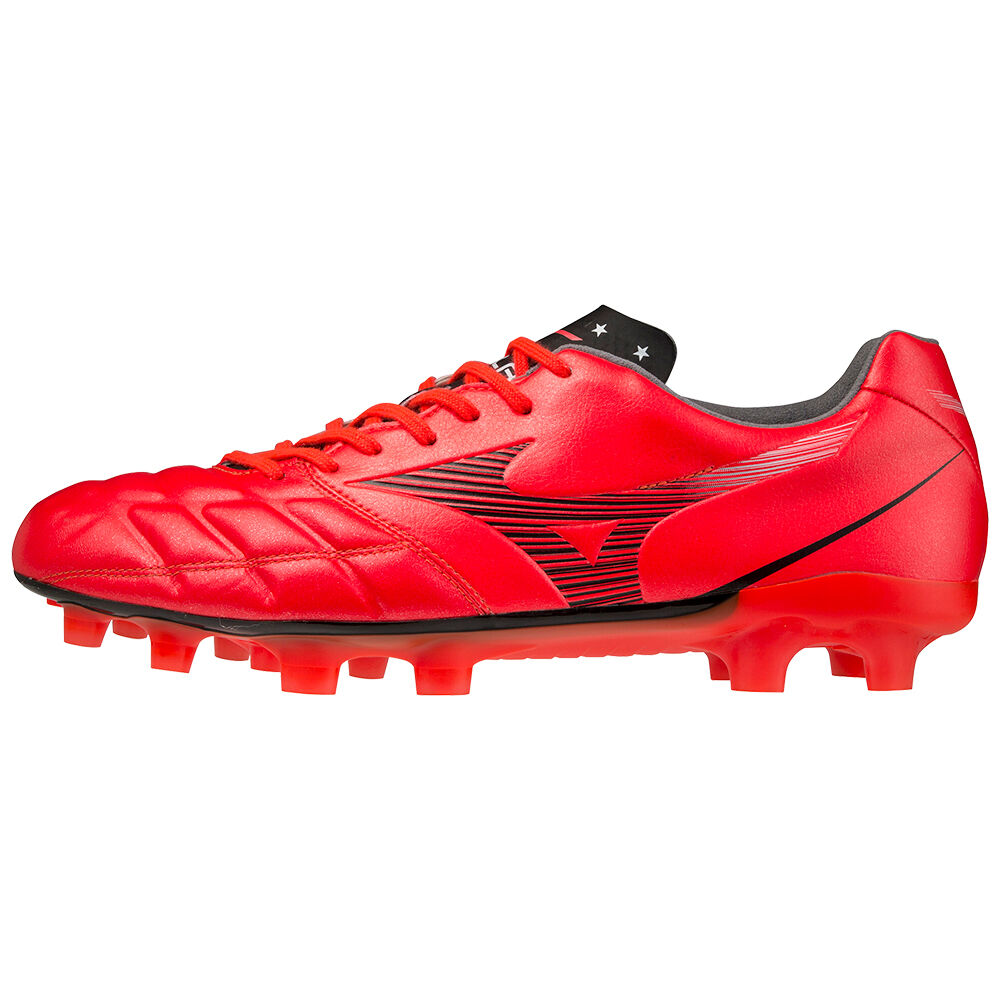 Botas de Futbol Mizuno Rebula Cup Japan Hombre Rojas/Negras Baratas LGZY-53814